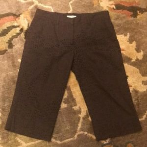 Burberry Brown Eyelet Bermuda Shorts 6